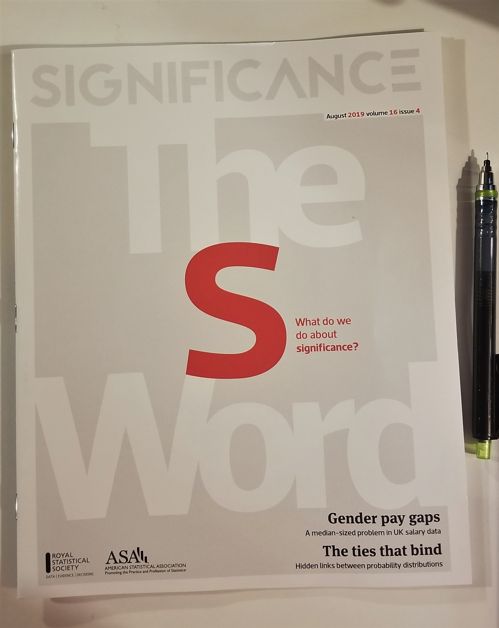This month’s issue of Significance.